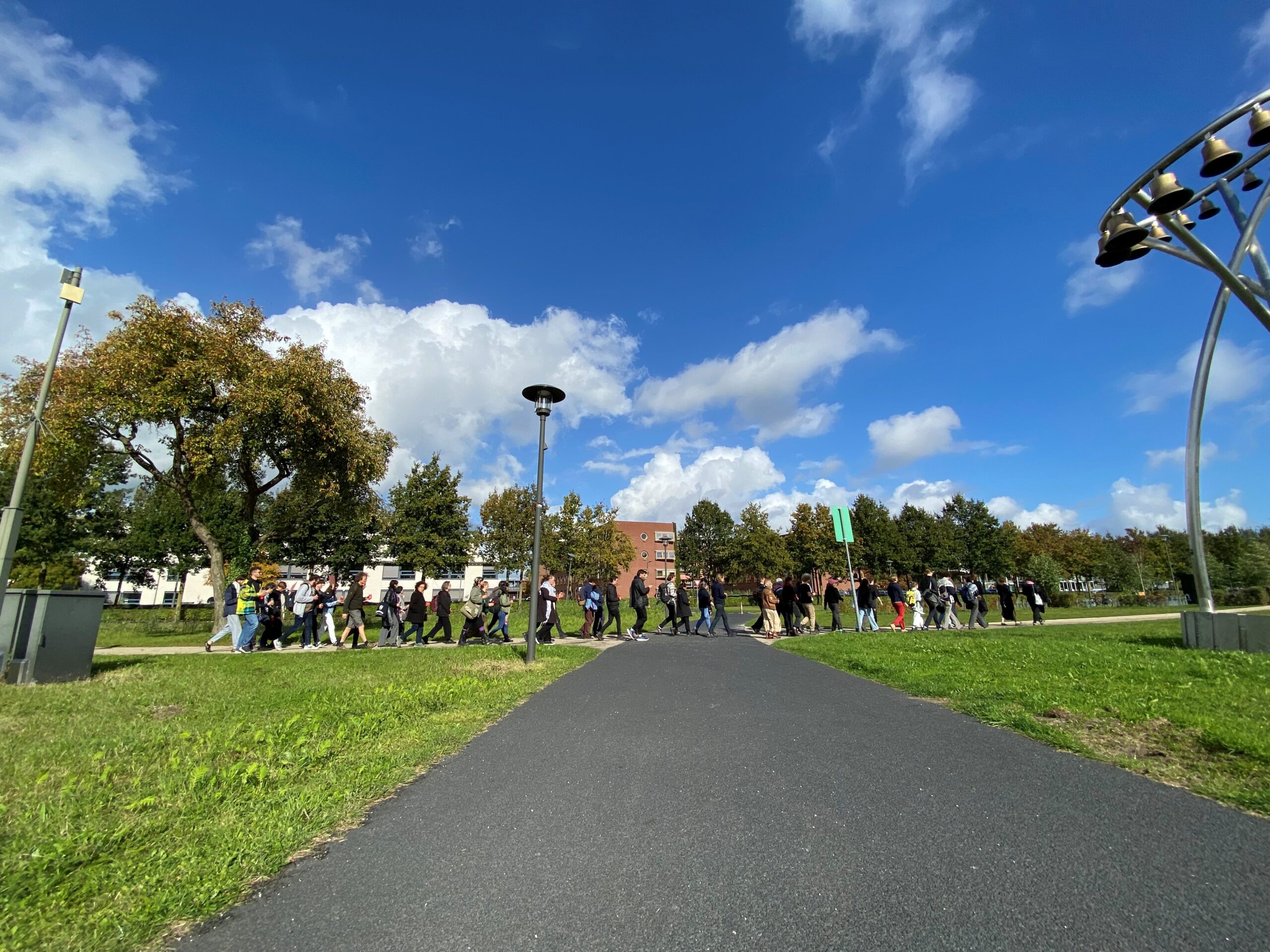 Silent march across campus